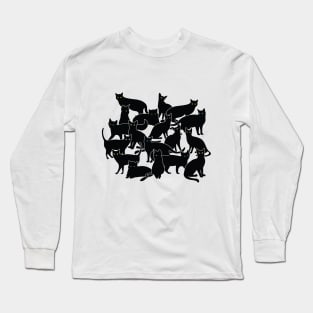 Black Cats - Professional Cat Herder Long Sleeve T-Shirt